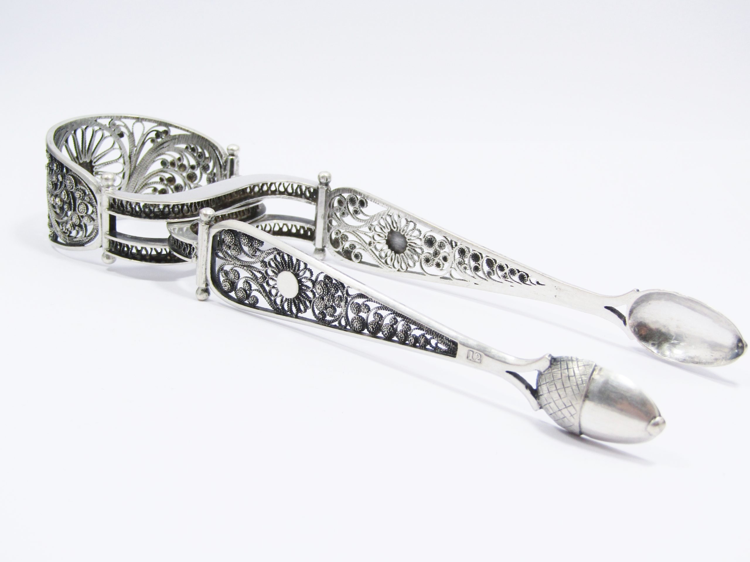 Antique 19th Century Austrian/German Mechanical Tongs