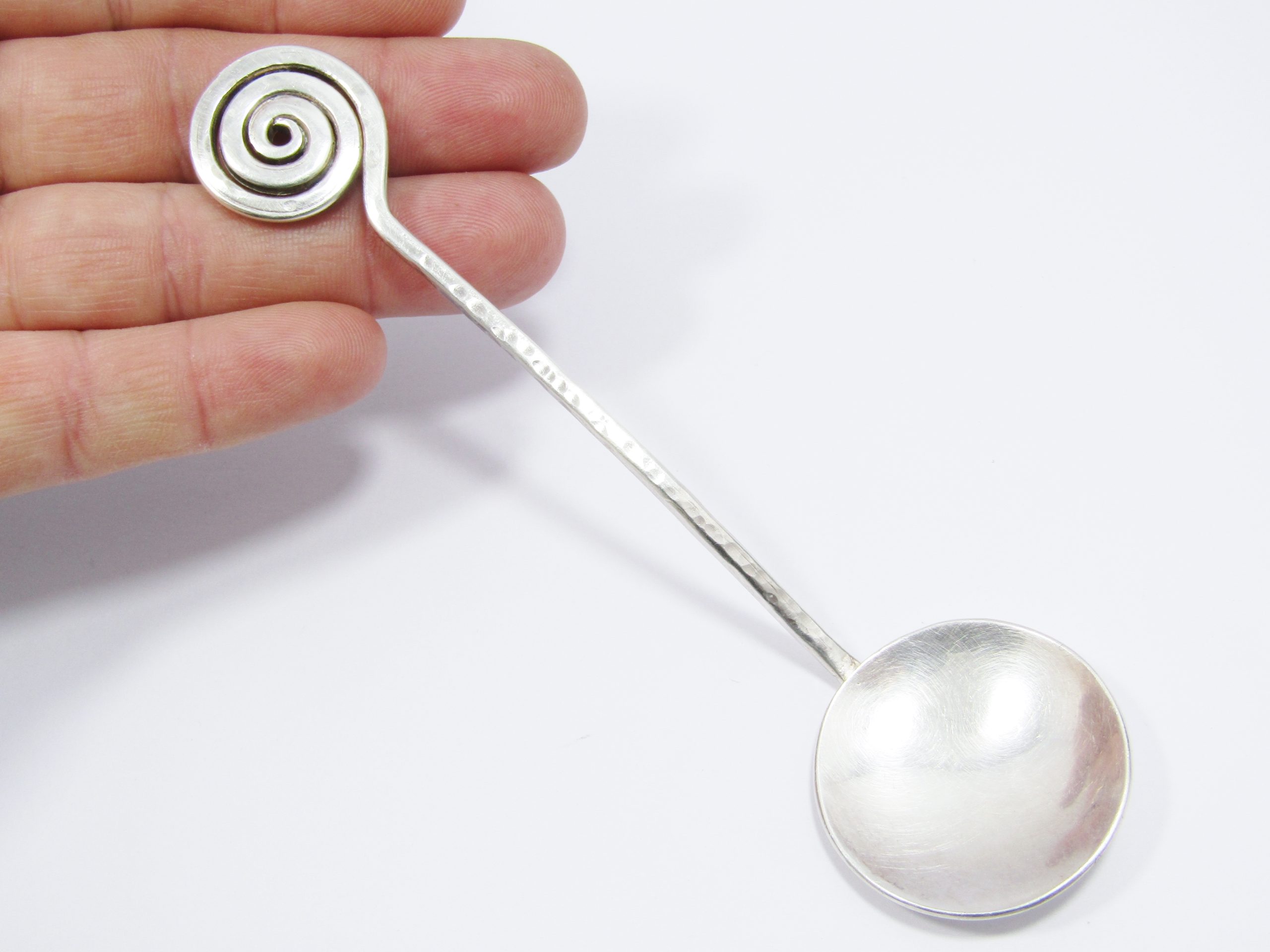 Vintage South African Silver Sugar Spoon Attributed to Kurt Jobst