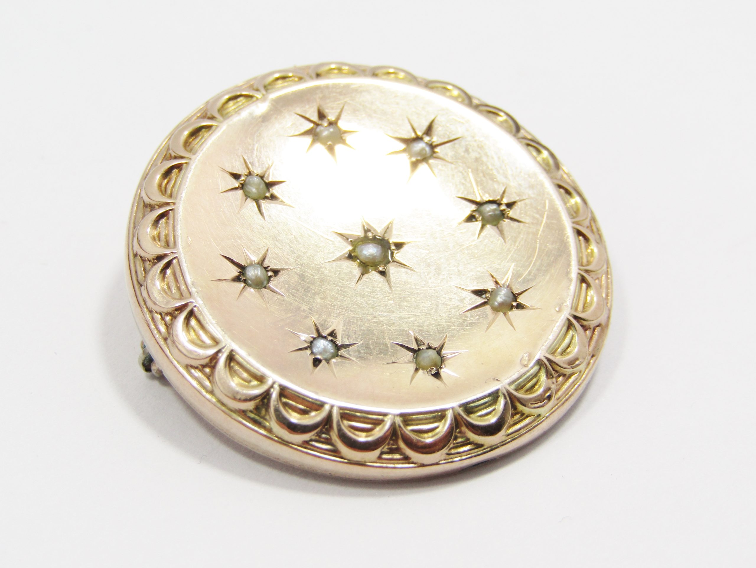 Beautiful! Antique Victorian 9CT Old Gold Brooch