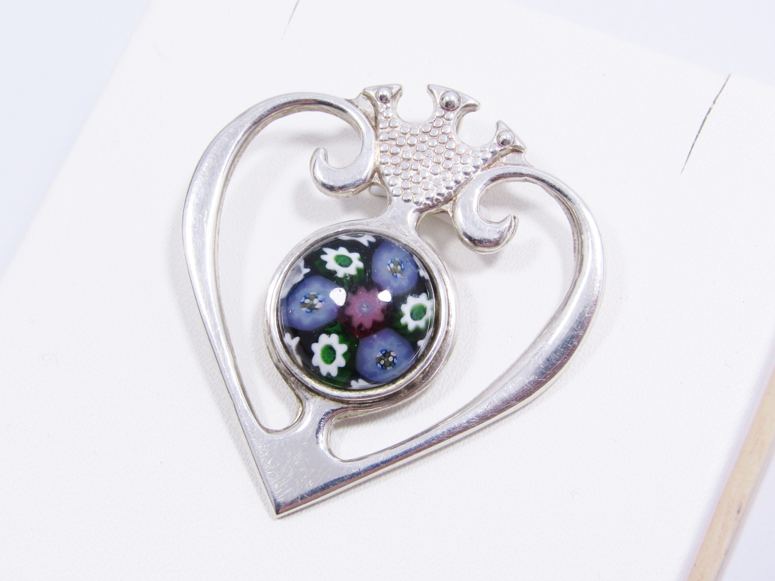 Vintage (c1972) Silver Hallmarked Caithness Luckenbooth Pendant