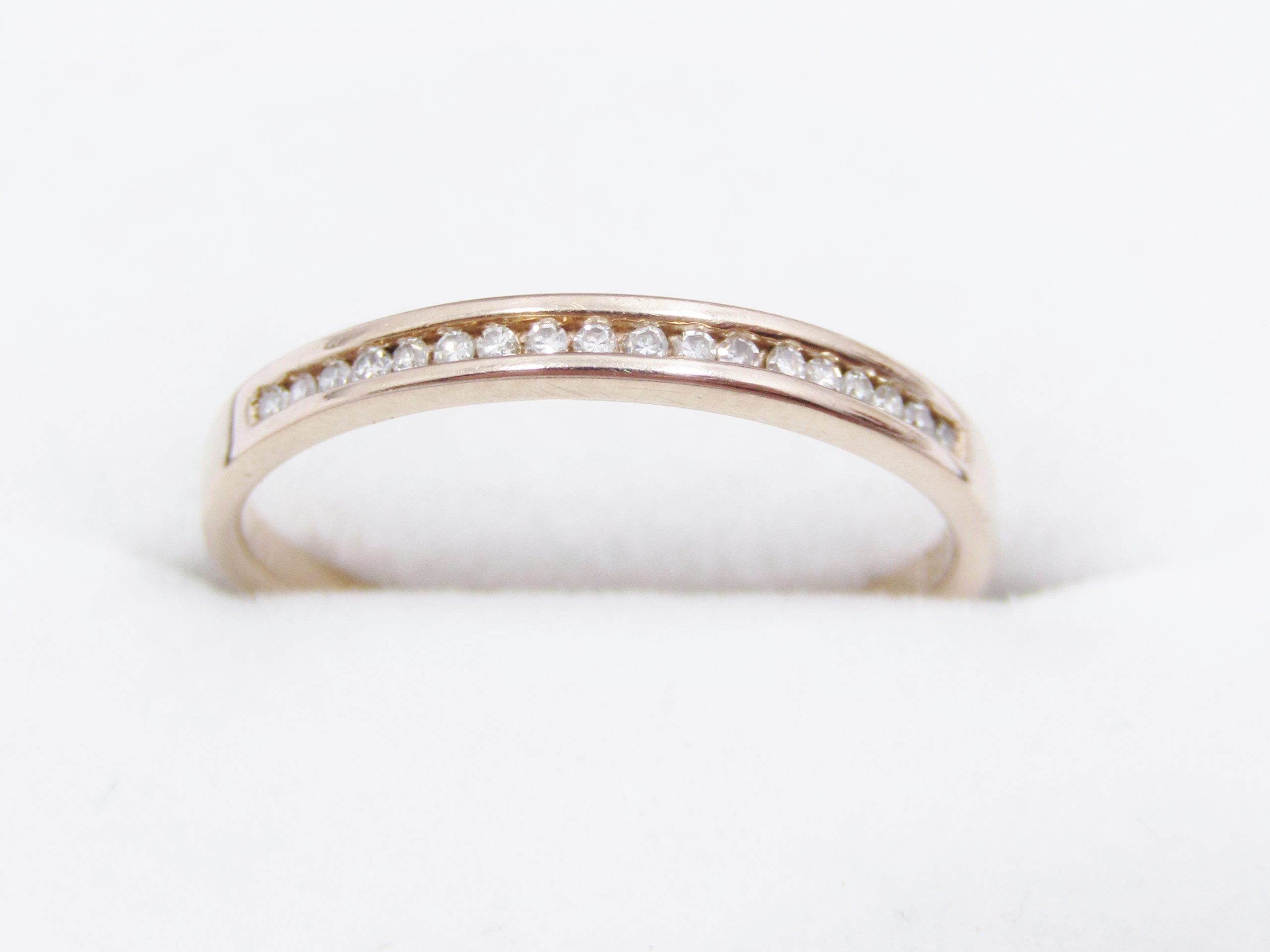 Lovely! 9CT Rose Gold Half Eternity Diamond Ring