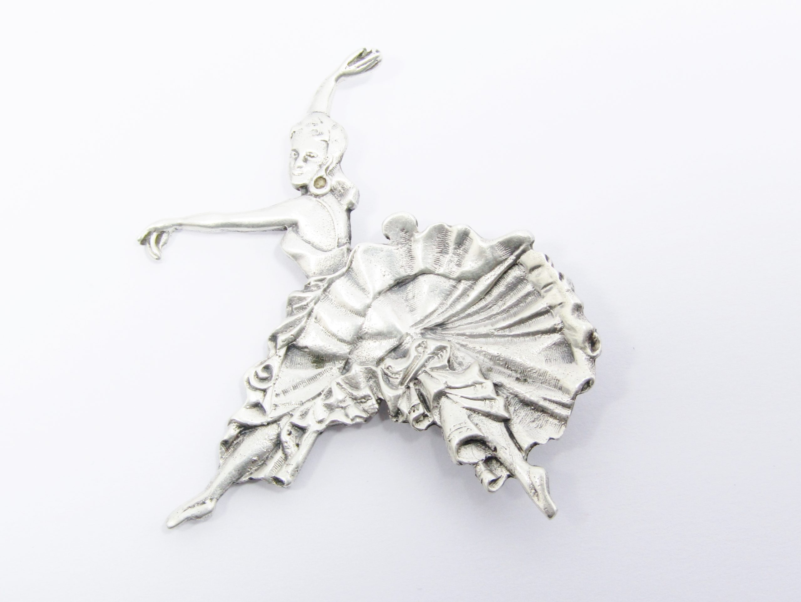 A Gorgeous Large CANDIDA Brooch Titled CARMEN in Sterling Silver