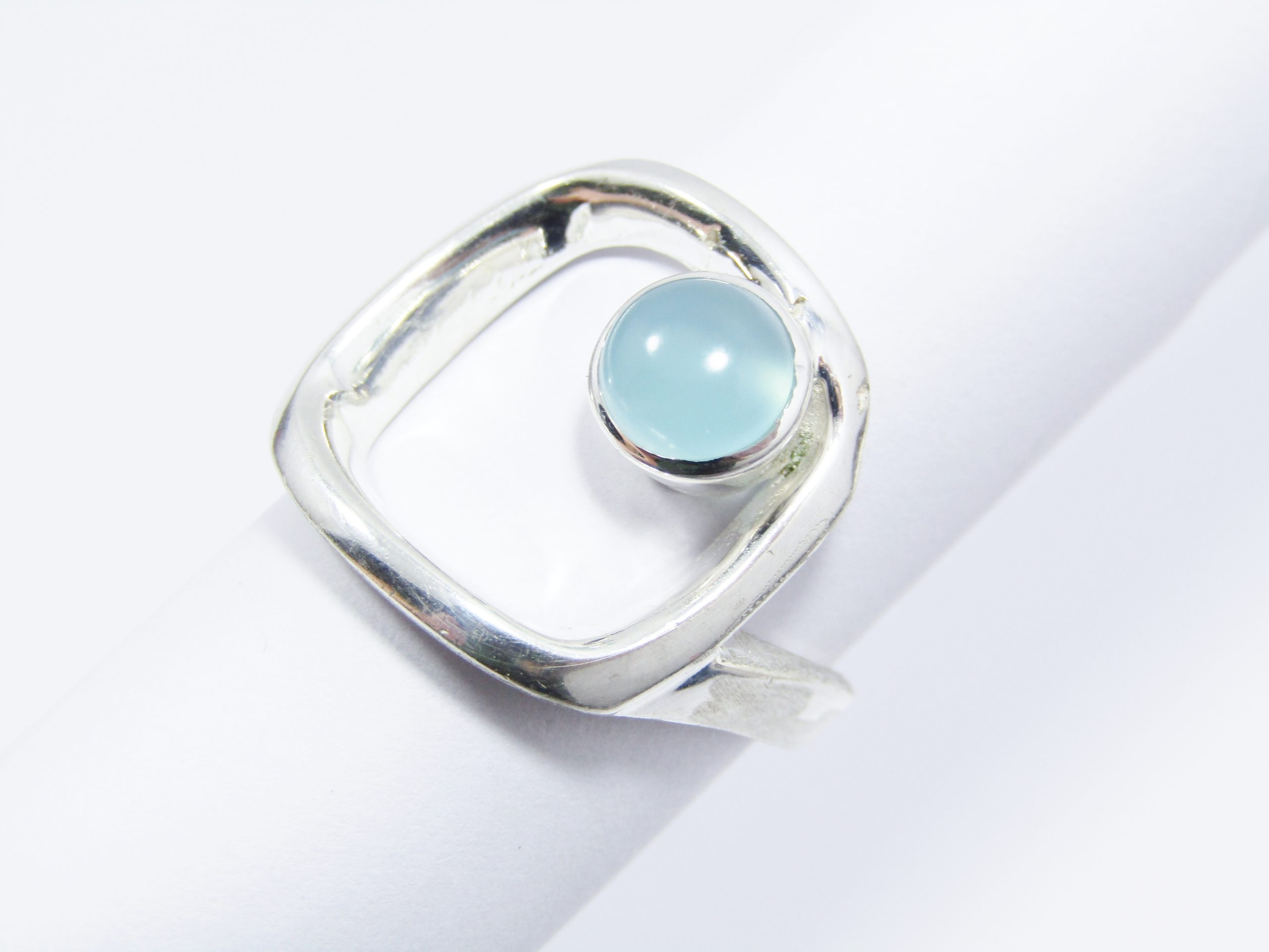 A Lovely Chalcedony Ring in Sterling Silver
