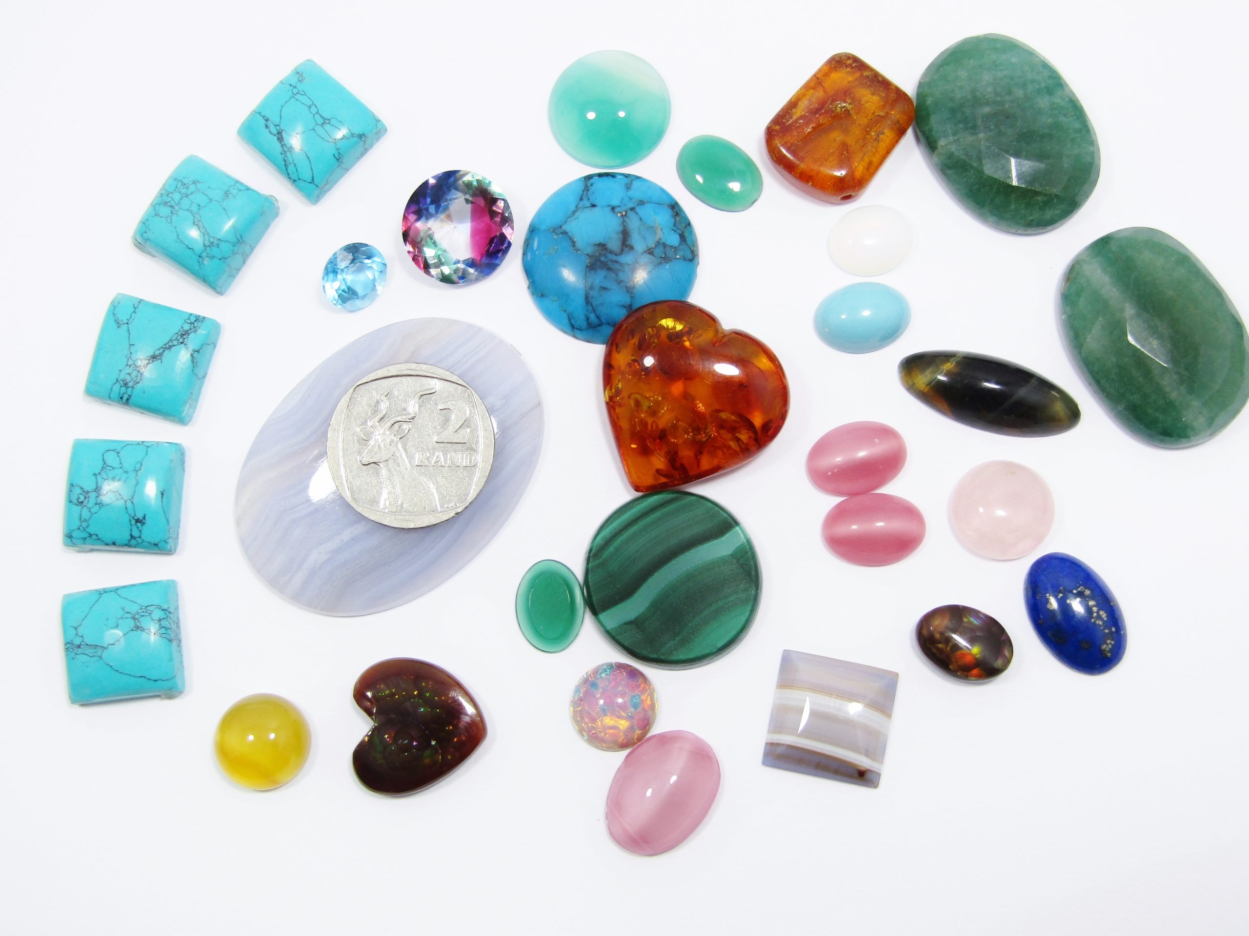 Large Lot of Various Gemstones, Unmounted