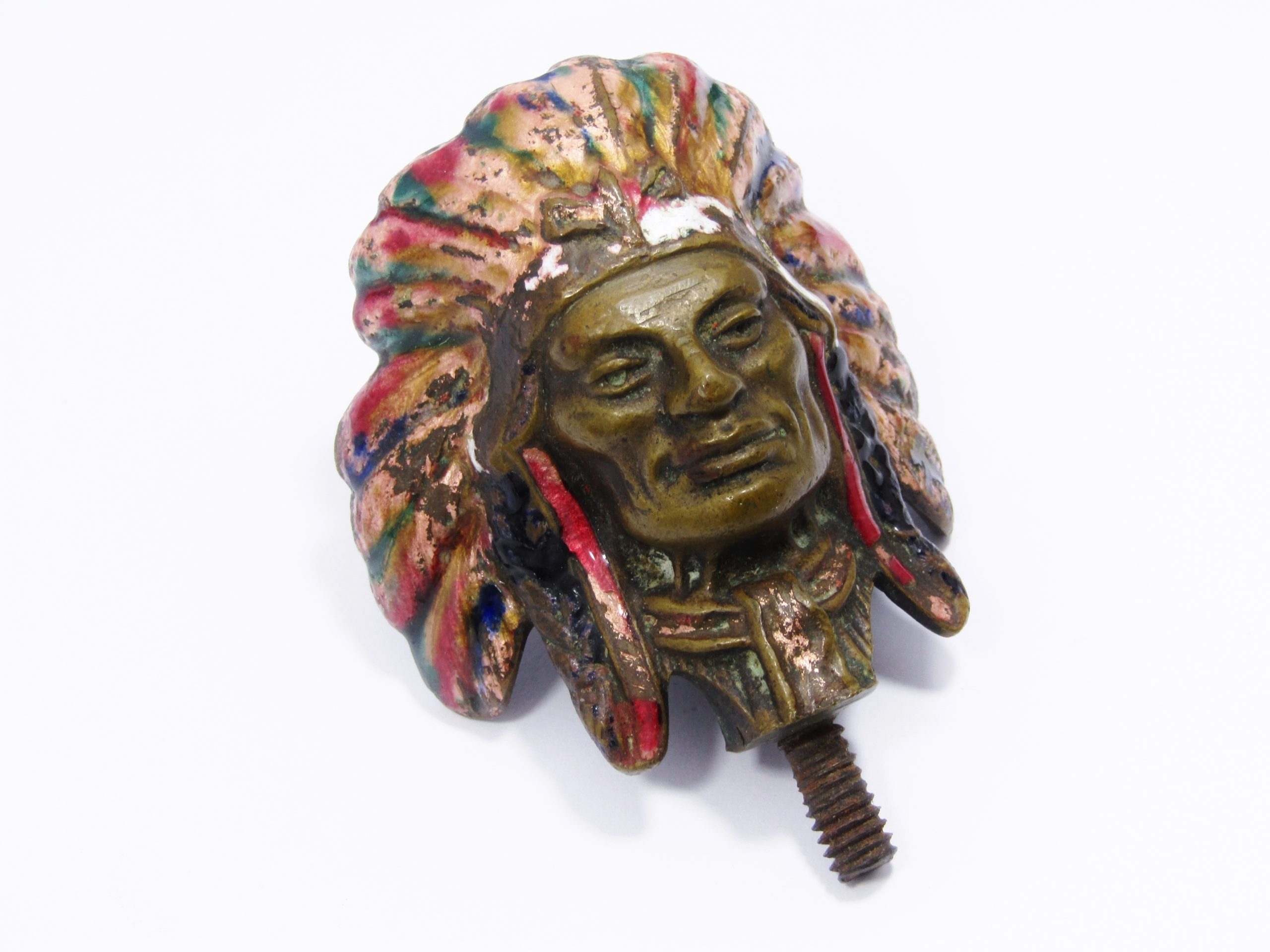 Antique/Vintage Native Indian Chief Design Car Mascot