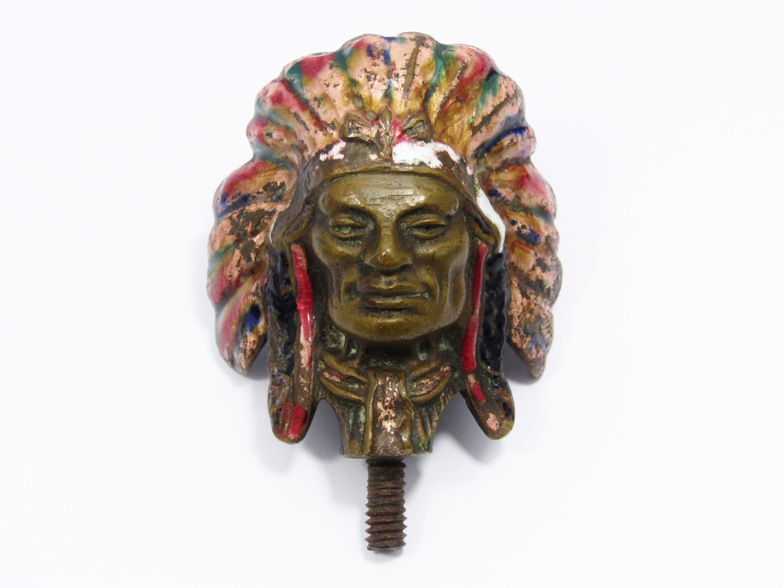 Antique/Vintage Native Indian Chief Design Car Mascot
