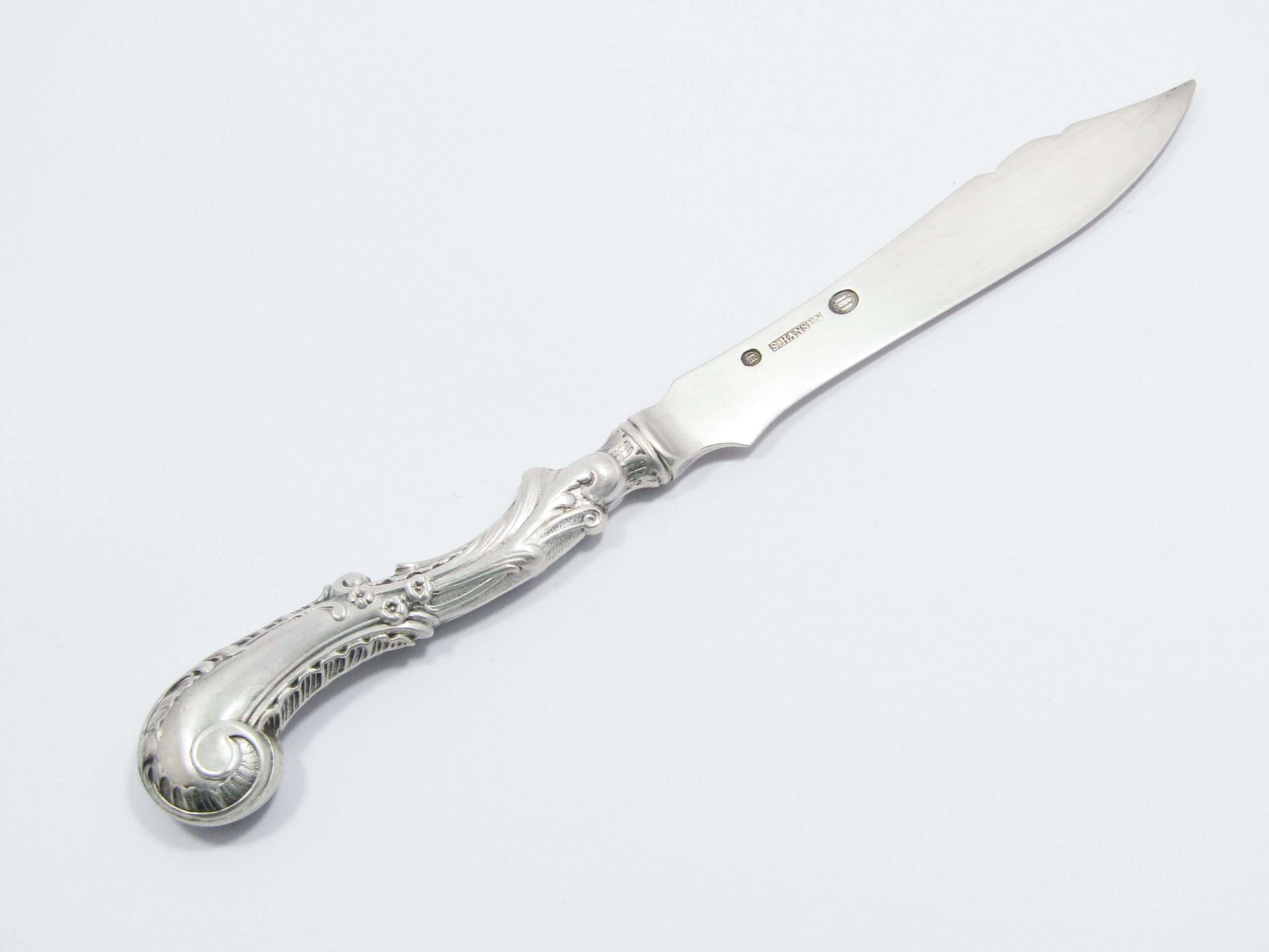 Stunning! Antique (c1905) Danish Silver Pate/Cheese/Butter Knife